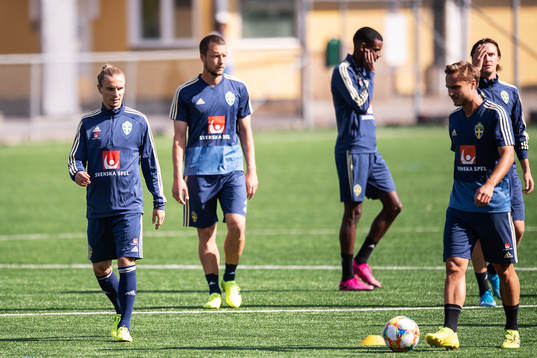 Niklas Hult, Jakob Johansson and Alexander Isak of the