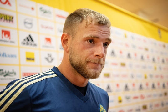 John Guidetti of the Swedish national football team