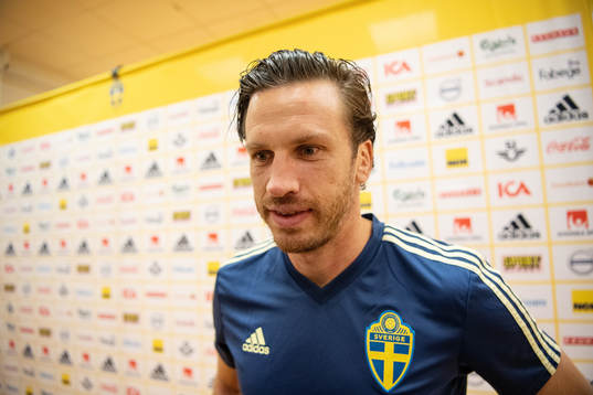 Gustav Svensson of the Swedish national football team