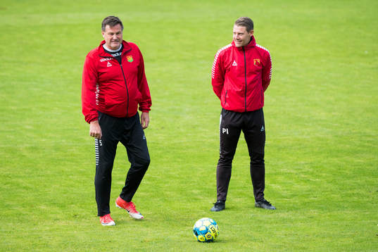Tränarna Tomas Erixon och Patrik Ingelsten