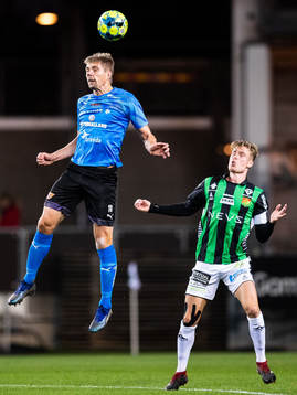 Halmstads Mikael Boman och GAIS Marcus Bergholtz