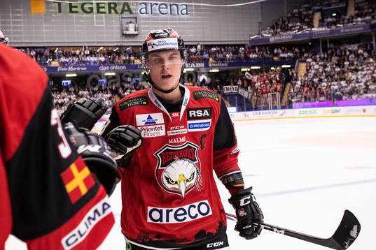 Malmö Redhawks Fredrik Händemark jublar