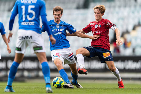 Trelleborgs Sebastian Ohlsson och Örgrytes Jakob Lindström
