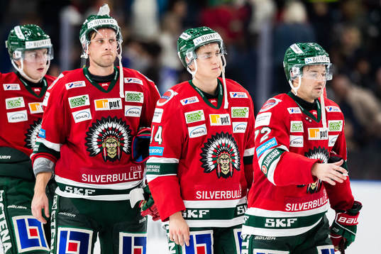 Frölundas spelare deppar