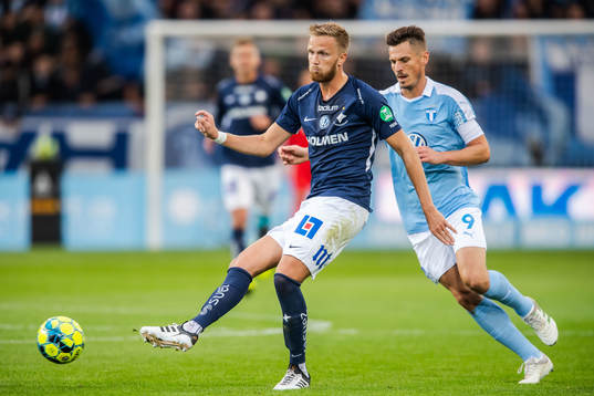 IFK Norrköpings Kasper Larsen och Malmö FFs Markus