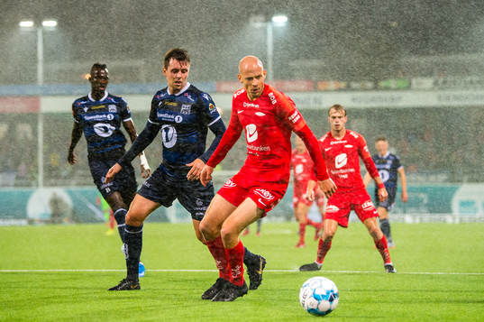 Andreas Eines Hopmark of Kristiansund and Ruben Kristiansen