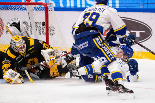 Leksands David Rundqvist gör 3-2 bakom Skellefteås Oskar