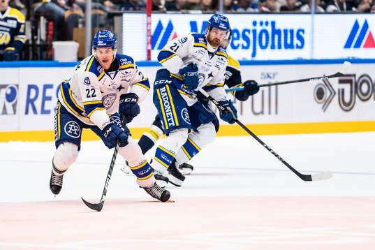 Leksands Sebastian Wännström och Mattias Ritola