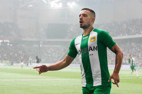 Hammarbys Vladimir Rodic jublar