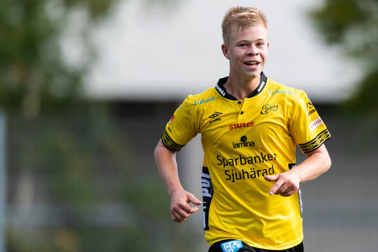 Elfsborgs Filip Gustafsson jublar efter att 2-0