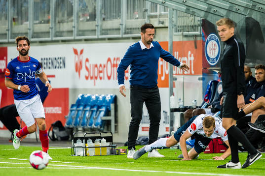 Magnus Lekven of Vålerenga, Ronny Deila, head coach of Vålerenga,  and Even Østensen of Viking