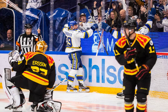 Leksands David Rundqvist jublar