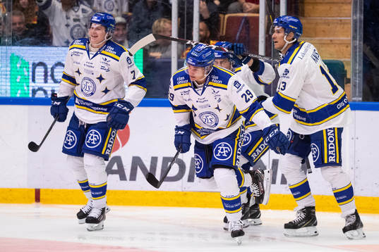 Leksands David Rundqvist och Martin Karlsson och Jon Knuts