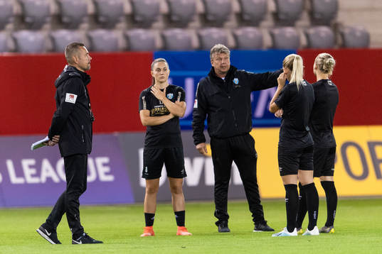 Marcus Lantz, head coach, Vilde Böe Risa, Jörgen