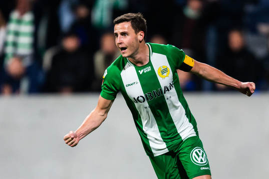 Hammarbys Jeppe Andersen jublar