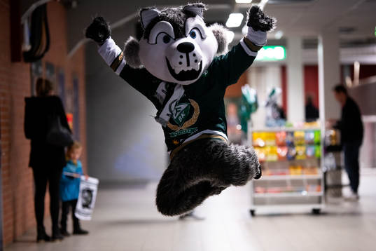 Färjestads maskot Ture Varg