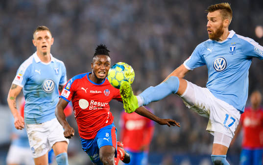 Helsingborgs Mamudu Moro och Malmö FFs Rasmus Bengtsson