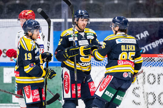 Södertäljes Christoffer Liljewall jublar