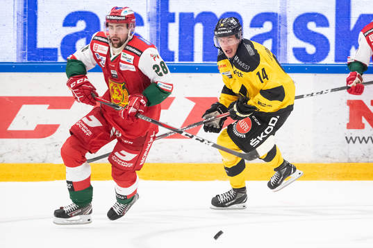 Moras Oskar Svanlund och Västerås Jesper Johansson