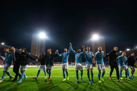 Malmö FFs spelare jublar