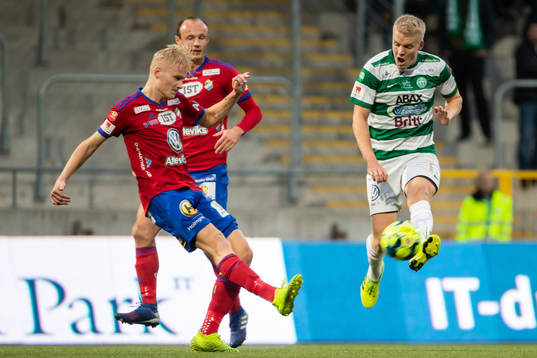 Östers Filip Örnblom och Västerås Simon Johansson