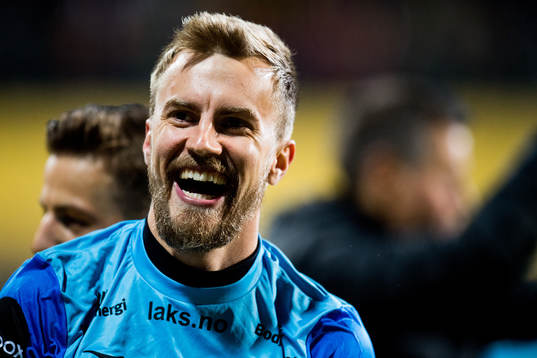 Goalkeeper Ricardo Friedrich of Bodø/Glimt celebrates