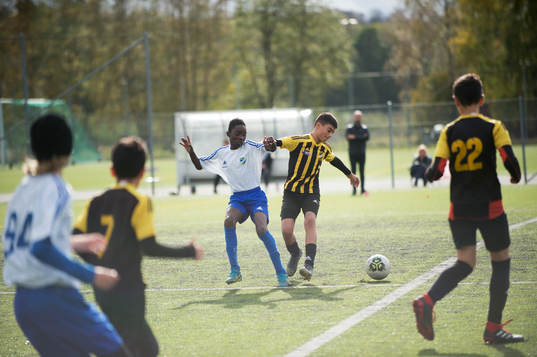 i matchen för pojkar födda 2007 mellan IFK Hässleholm