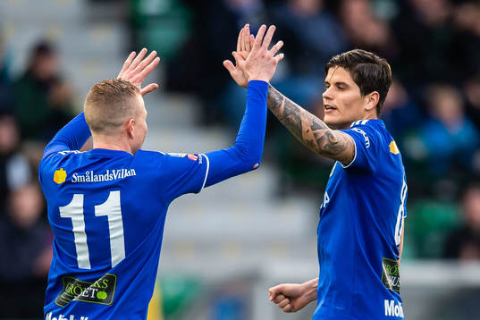 Sundsvalls David Batanero jublar efter 1-1