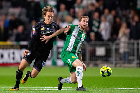 Örebros Viktor Prodell och Hammarbys Darijan Bojanic