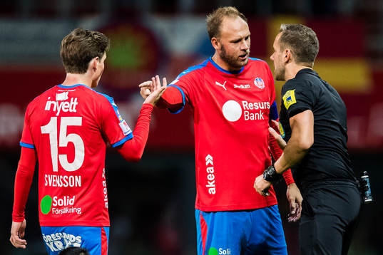 Helsingborgs Max Svensson och Andreas Granqvist i