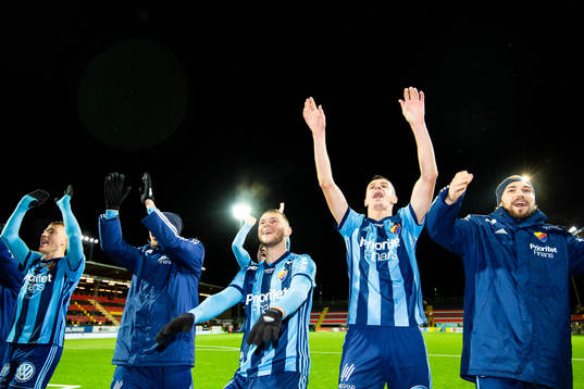 Djurgårdens Jesper Karlström, Haris Radetinac och Kevin