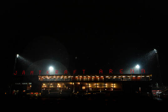 Exteriör vy över Jämtkraft Arena