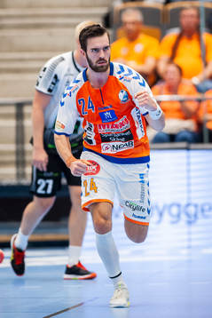 Kristianstads Teitur Örn Einarsson jublar