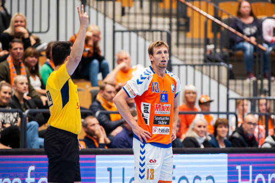 Kristianstads Olafur Gudmundsson utvisas