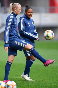Madelene Janogy of Sweden in action