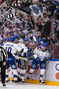 Leksands Mattias Ritola jublar