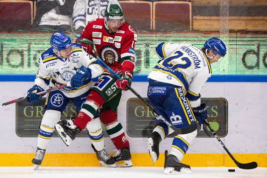 Leksands Patrik Zackrisson och Sebastian Wännström och