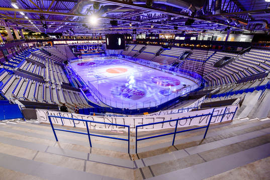 Generell interiör vy från Vida arena före