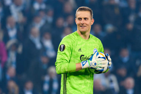 Goalkeeper Karl-Johan Johnsson of FC Köpenhamn