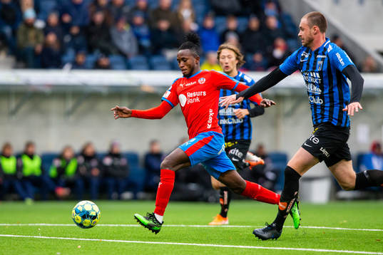 Helsingborgs Mamudu Moro och Sirius Daniel Jarl