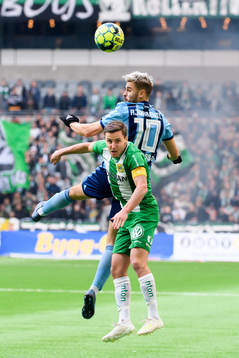 Nickduell mellan Hammarbys Jeppe Andersen och Djurgårdens
