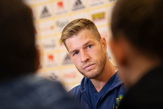 Riccardo Gagliolo of the Swedish national football team