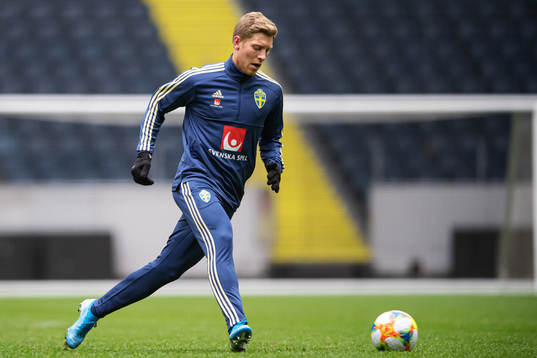 Alexander Fransson of the Swedish national football team