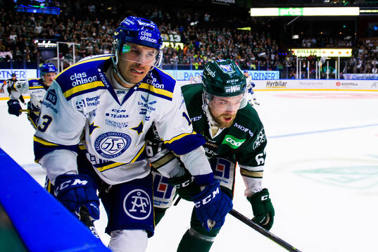 Leksands Jon Knuts och Färjestads Jamo Kärki