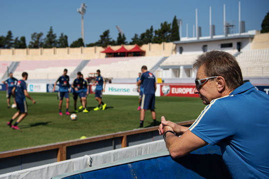 Scout Tom Prahl of the Swedish national football team