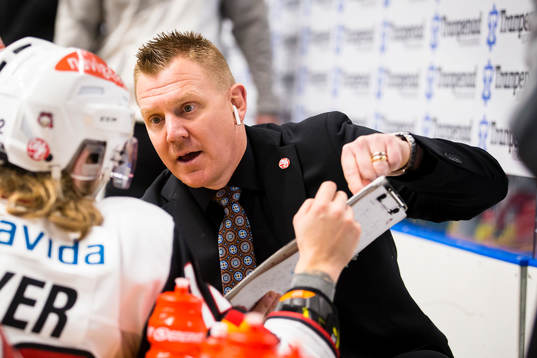 Malmö Redhawks assisterande tränare Jesper Mattsson ger