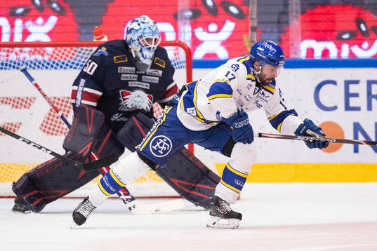 Leksands Daniel Olsson Trkulja och Linköpings målvakt