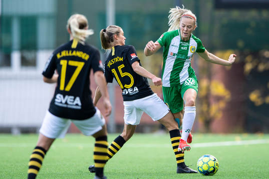 s Madeleine Tegström och Hammarbys Cathrine Dahlström