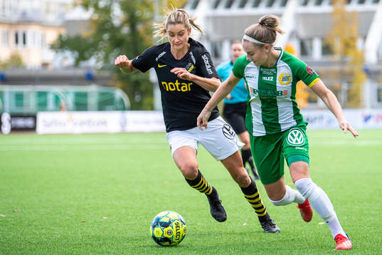 s Madeleine Tegström och Hammarbys Emma Jansson