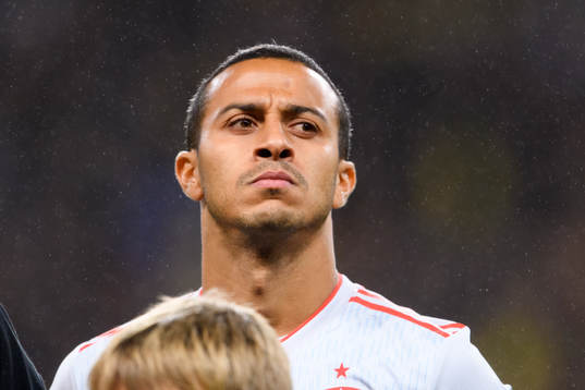 Thiago Alcantara of Spain at lineup